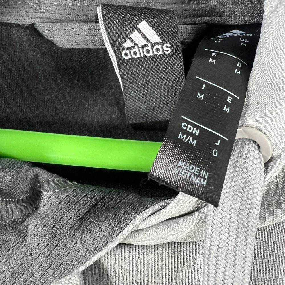 Adidas Hoodie Sweatshirt Mens Size Medium Gray Long Sleeve Activewear Sharp